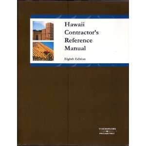  Hawaii Contractors Reference Manual Books