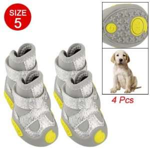   Pet Antislip Rubber Bottom Outsole Gray Shoes Size 5