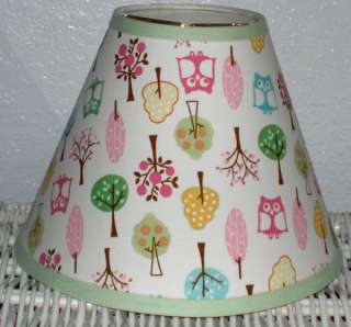 BROOKE Trees and Owl Lampshade mw Pottery Barn Kids Girls ~ Any Color 