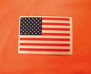 Reflective AMERICAN FLAG 3x2 Sticker Decal  
