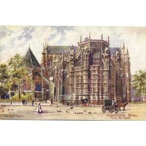   Vintage Postcard Westminster Abbey from the East London England UK