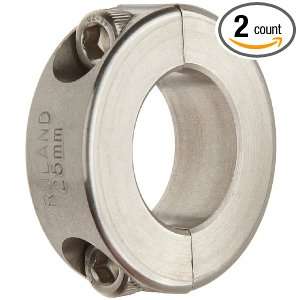 Ruland MSP 7 SS Two Piece Clamping Shaft Collar, Stainless Steel 