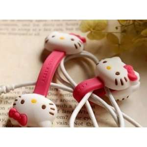   Wire Cord Organizer Hello Kitty Iphone Cable Winder Electronics