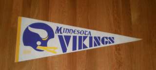 1970s Minnesota Vikings pennant old helmet logo  