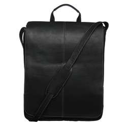 Royce Leather 17 inch Vertical Laptop Messenger Bag  