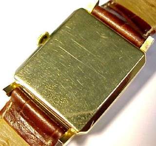 Cyma ~ Vintage 14KT Solid Gold 17J Mens Wristwatch  