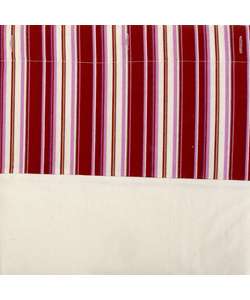 Plum Stripe Cotton Shower Curtain  
