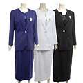 Divine Apparel Womens Classic 3 piece Skirt Suit  