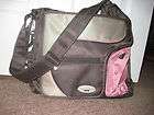 JJ Cole Collections Method Diaper/Stroller Bag Brown Green White 