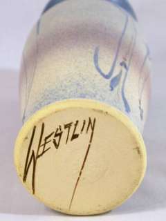 Jack Westlin Art Pottery Vase Washington Potter Signed  