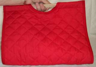 QUILTED Red Casserole Carrier (Round or Rectangle)  