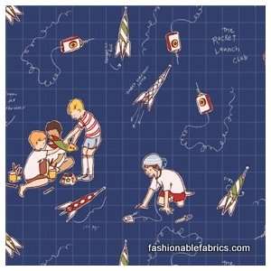 Children at Play Rocket Launch Club in Navy by Sarah Jane 