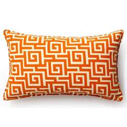 Jiti Pillows Orange Puzzle Outdoor Decorative Pillow  