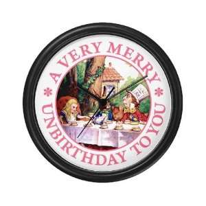  A VERY MERRY UNBIRTHDAY TO YOU Funny Wall Clock by 