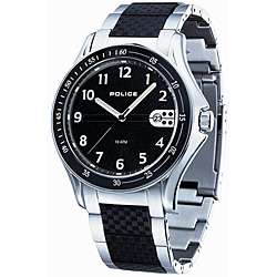 Police Mens Black Proton Stainless Steel Watch  Overstock