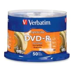 Verbatim LightScribe 16x DVD R Media  