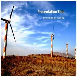   Wind Turbine Template  PPT on Wind Turbines  Wind Energy Template
