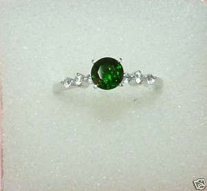 00 TCW Natural RUSSIAN Chrome Diopside & ZIRCON RING  