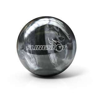 12lb Brunswick Slingshot Black/Silver Bowling Ball  