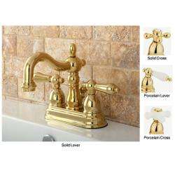 Heritage Centerset Polished Brass Bathroom Faucet  Overstock
