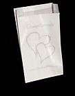 Wedding compliments twin silver heart cake bag *100