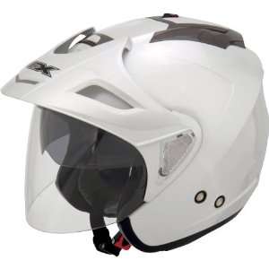 AFX Solid Adult FX 50 Harley Cruiser Motorcycle Helmet   Pearl White 
