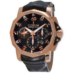 Corum Mens Admirals Cup Challenge 44 Rose Gold Chronograph Watch 
