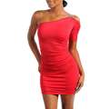 Fashion Love Womens Ruched One shoulder Dress  Overstock