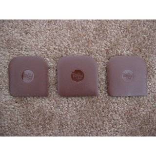 Set of 3 Pampered Chef Brown Pot, Pan, and Stoneware Scrapers in Plain 