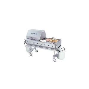   CBBQ60S NG   60 in Outdoor Charbroiler w/ Stainless Stand, Casters, NG