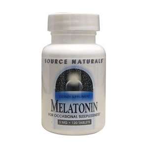  Melatonin 3 mg 120 Tablets by Source Naturals Health 