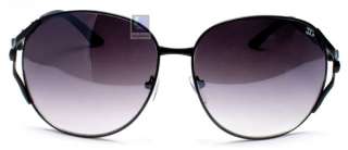 Womens Designer New Sunglasses Large Lens Bamboo Black White Gold 