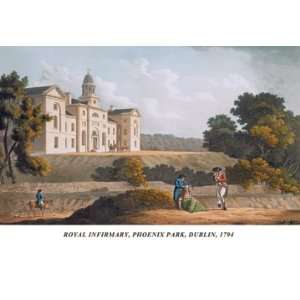  Royal Infirmary, Phoenix Park, Dublin, 1794 24X36 Giclee 