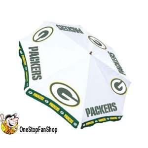 GREEN BAY PACKERS 10 FOOT WIDE PATIO UMBRELLA:  Sports 