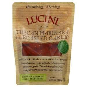 Lucini Italia Sauce Mrinara W Grlc Rstd Tscn 13.5 OZ (Pack of 12 
