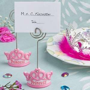  Pink crown design place card holders: Home & Kitchen