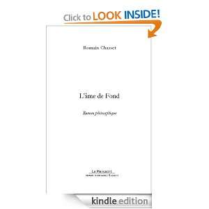 âme de fond (French Edition) Romain Chasset  Kindle 