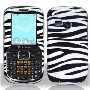   Black/White Zebra Protective Case Faceplate Cover For LG Saber UN200