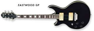 Eastwood GP Electric Guitar BLACK Left Hand QOTSA   Free Shipping 