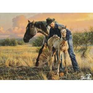  Tim Cox   The New Foal Open Edition Canvas: Home & Kitchen