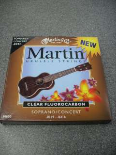Martin Clear Fluorocarbon Ukulele Strings Sop/Con £6.99
