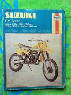 HAYNES MANUAL SUZUKI RM SERIES 50cc 60 80 125 250 400cc 1979 