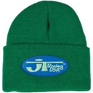   USA Oval Logo Beanie Fashion Hat   Green/Blue / One Size: Automotive
