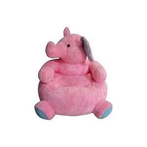  23 Round Pink Elephant Plush Animal Chair Toys & Games