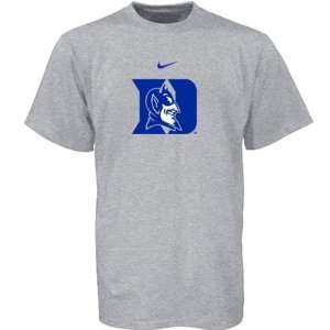  Duke Blue Devils Nike Logo Gray Short Sleeve Tee Sports 