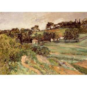  Oil Painting Landscape in Provence Paul Cezanne Hand 