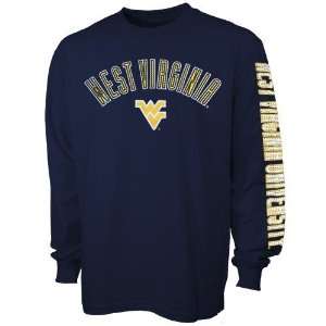   Mountaineers Navy Blue Big Hit Long Sleeve T shirt: Sports & Outdoors