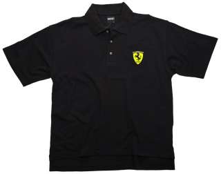 POLO SHIRT Formula One 1 Ferrari F1 Team NEW Logo Black M  