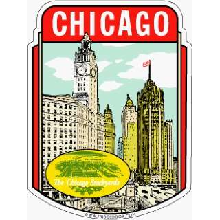  Fridgedoor Chicago Stockyards Travel Decal Magnet 