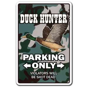   ~Sign~ parking hunting gun camo camouflage Patio, Lawn & Garden